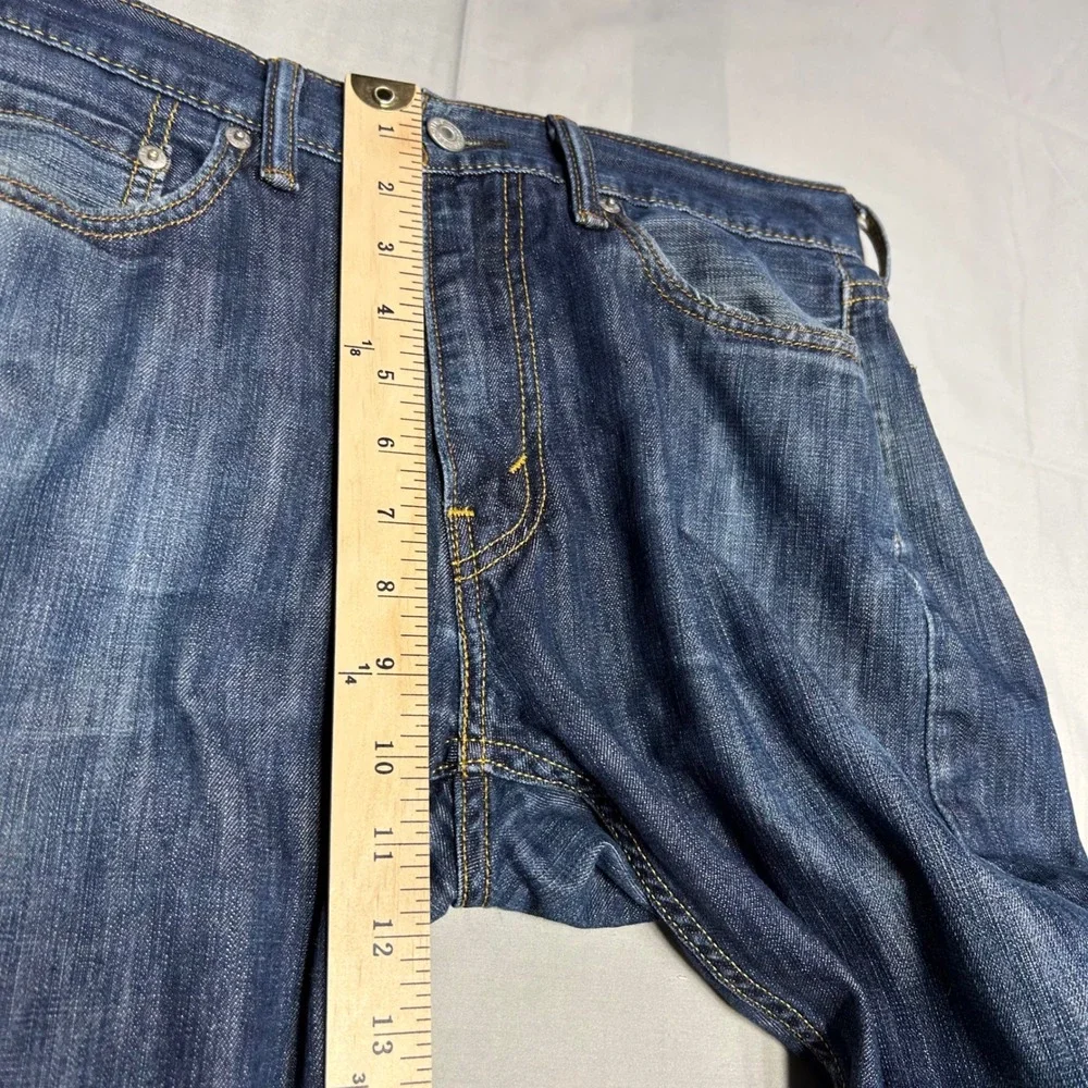 Levi's Jeans 513 Mens 30x27 Dark Wash Denim Slim Straight Casual‎ Classic